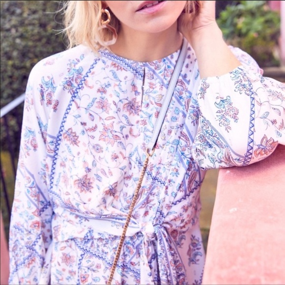 Blake print Gabriella front tie top - Picture 4 of 8